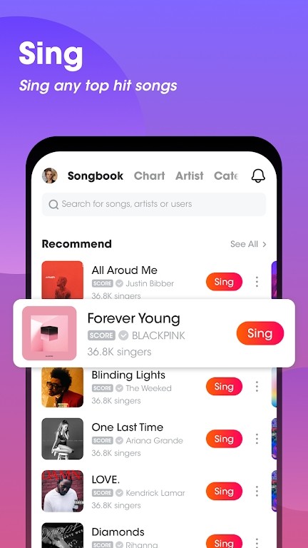 全民k歌海外版本 v100.86.0.980 安卓版