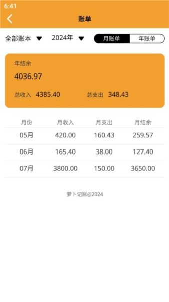 萝卜记账APP v1.0.9 安卓版